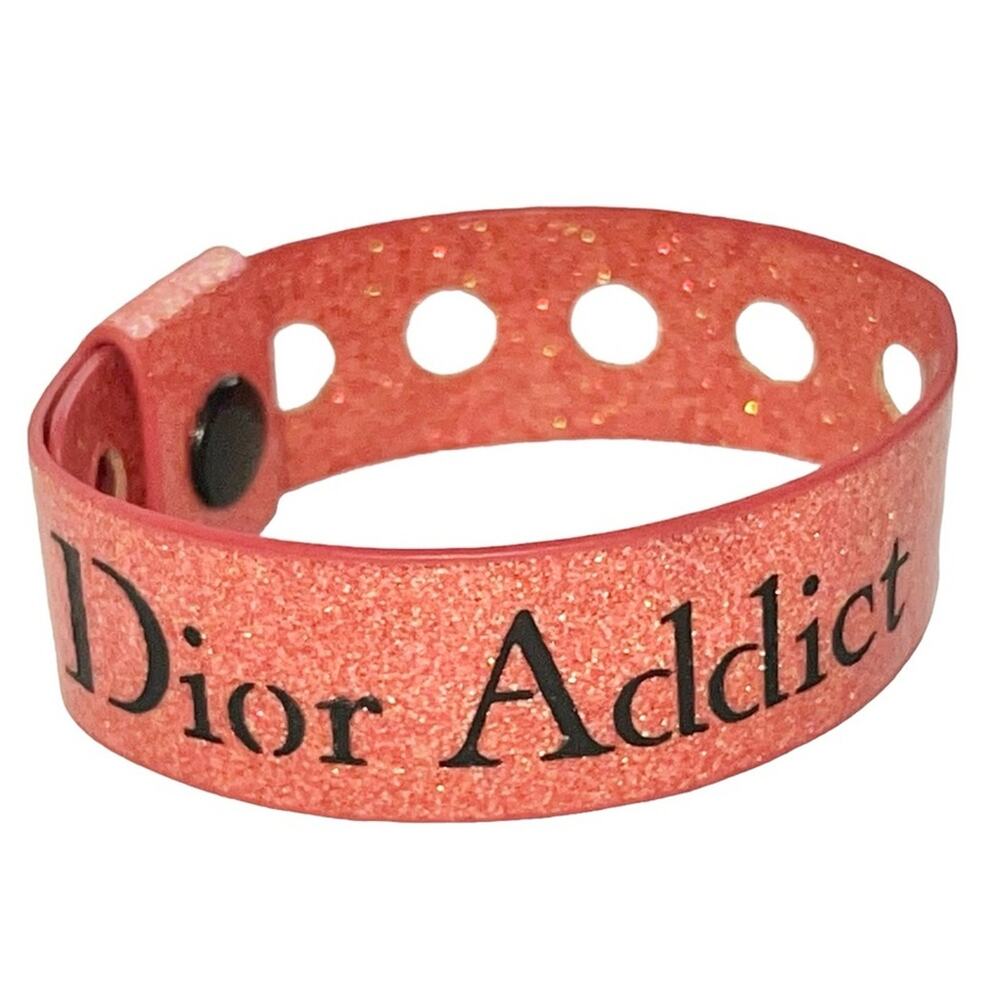 AUTH VTG Christian Dior Addict Backstage Runway Fashion Show Bangle Bracelet